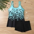 thumbnail image 5 of Maillots de Bain Deux Pièces pour Femmes, Tankinis Deux Pièces pour Femmes Col Rond Blouson Haut de Tankini avec Shorts Maillots de Bain Modestes Grande Taille P-5TG Liquidation Vêtements pour Femmes, 5 of 5