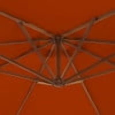 Island Umbrella Victoria 13-ft Octagonal Cantilever Patio Umbrella with Valance in Terra Cotta Sunbrella® Fabric