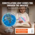 thumbnail image 3 of KFFKFF 9 inch Illuminated Globe with Stand, LED Night Light, 720° Rotate World Globe for Home, School, Classroom, 3 of 9