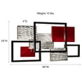 thumbnail image 3 of Framed Array Metal Wall Sculpture Black, 3 of 5