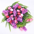 thumbnail image 4 of Spring Artificial Flower Wreath Wreath with Lilacs Hyacinths Hydrangeas Spring Summer Floral Greenery Wreath E Large, 4 of 8