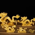 thumbnail image 2 of Naiovety Decoración del zodiaco chino Artificial de dragón, ornamento Adorable realista, exquisito dormitorio de estudio, regalos deportivos de Navidad Decoración del hogar Dorado 3# Naiovety HA077296-02, 2 of 6