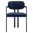 thumbnail image 5 of Maklaine Contemporary Open Back Design Dining Chair in Black Navy, 5 of 10