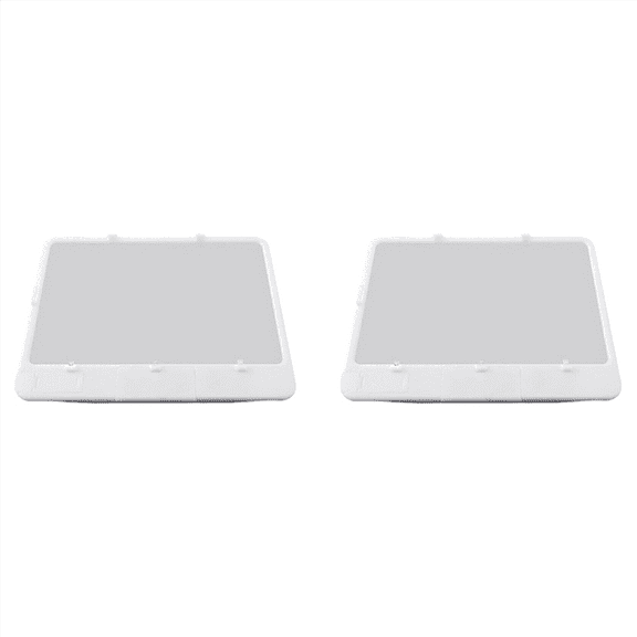 2pcs Candy AS-SEEN-ON-TV Full Page Book Magnifier and Light to See Pages 3X Bigger, Optical Grade, Anti-Glare White