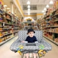 thumbnail image 2 of Funda para carrito de compras para bebé ICOPUCA Funda para trona de algodón, reversible, lavable a máquina para bebés, niños pequeños, niños o niñas (estampado de flechas grises), 2 of 5
