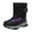 Black, variant on Ccpelsie Knee High Boots Girls Zipper Long High Boots Non Slip Toddler Knee High Boots Girl Winter Shoes(Purple,2.5)