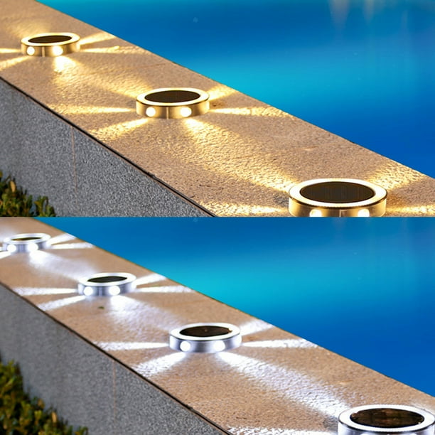 Ganfancp Luces Solares de Tierra Al Aire Libre con Cuentas de La Lámpara Led Luces de Disco Luces de Jardín de Energía Solar En El Suelo Al Aire Libre Paisajes Iluminación Ofertas Flash 1X Luz Solar
