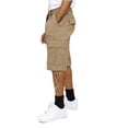 thumbnail image 2 of G-Style USA Men's Belted Camo Cargo Shorts 9AP10 - Khaki - 48, 2 of 5