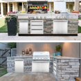 Stainless Steel PullOut Trash Drawer Outdoor Kitchen Single Trash