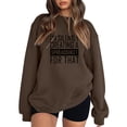 thumbnail image 1 of Gibobby Sudadera oversize mujer Sudaderas de Halloween para mujer playera casual de manga larga(Marrón,G), 1 of 3