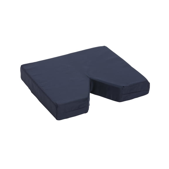 DMI Contoured Foam Coccyx Seat Cushion, Removable Hard Board Insert, 16x18x3, Navy
