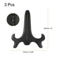 thumbnail image 2 of 8" Easel Plate Holder, Plastic Folding Display Stand Black for Decorative Picture Frame, 3 Pack, 2 of 6