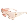 thumbnail image 2 of Unisex Fashion Sunglasses Unique Asymmetric Rectangular Shape UV400 Peach, 2 of 4