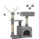 thumbnail image 1 of Feandrea Árbol para Gatos, Condominio Pequeño para Gatos, 72 cm, 3 Pompones, Gris Claro, 1 of 5