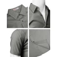 thumbnail image 4 of H2H Mens Casual Slim Fit Short Sleeve Shirts DARKGRAY US 3XL/ASIA 4XL (KMTSTS0132), 4 of 6