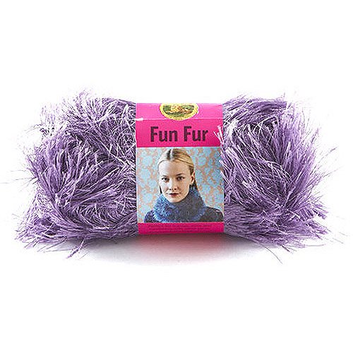 Lion Brand Yarn 320143 Fun Fur Yarn, Orchid