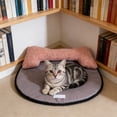 thumbnail image 4 of Cififendec Summer Cooling Pet Bed Mat, 19.69"×16.93", Breathable Ice Silk Cat and Dog Cushion, Non-Slip Neck Support Pillow Pad for Small to Medium Pets(Brown), 4 of 5