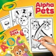 thumbnail image 2 of Crayola Alpha Pets Coloring Pages and Stickers, 96 Pgs, Number & Alphabet Coloring Book, Educational Travel Activity for Toddlers, 2 of 6
