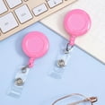 thumbnail image 3 of 2 Pack Badge Reel with Belt Clip, Badge Holder Retractable Clip, Retractable for Teachers, Students, Office Workers (Pink), 3 of 6