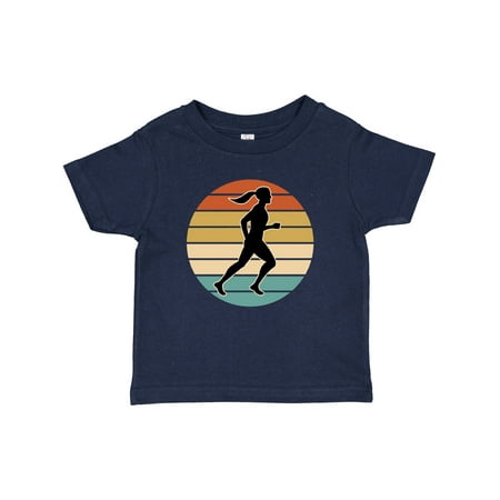 

Inktastic Running Retro Sunset Female Runner Gift Baby Girl T-Shirt