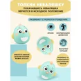 thumbnail image 2 of Turquoise Musical Wobble Bird Tumbler - Battery-Free Mechanical Rattling Toy with Moving Eyes, Soft Safe Material for 0-3 Years, 11cm Early Development Toy Enhancing Coordination & Motor Skills,, 2 of 5