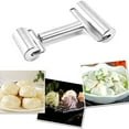 thumbnail image 4 of Rodillo de cocina redondo de acero inoxidable, tipo rodillo, para hornear. Rodillo doble, 4 of 8