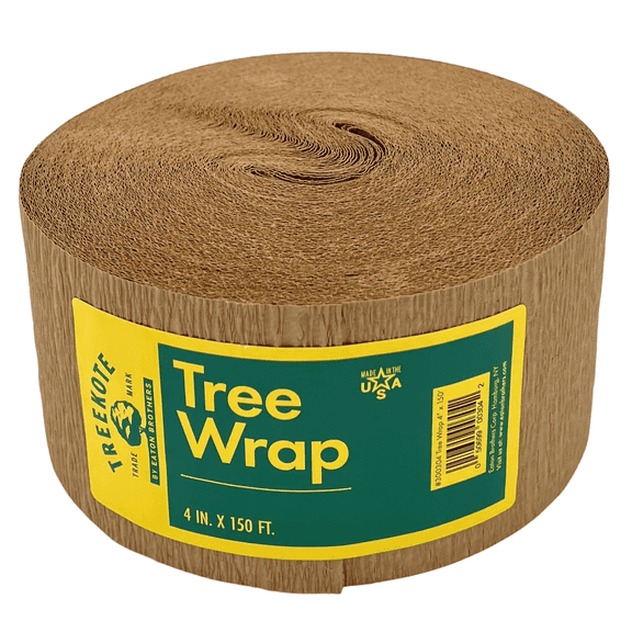 Treekote 4" x150' Tree Wrap - Commercial Size Weather Resistant Tree Wrap - Tree Trunk Wrap Protects Against Frost, Sun and Bugs - Tree Guard for Fruit Trees, Shrubs, and Saplings