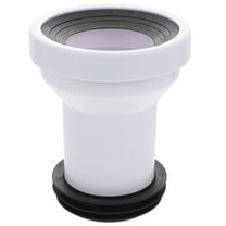 Minkissy White Straight Toilet Pipe Connector 1 Piece Plumbing Replacement Part