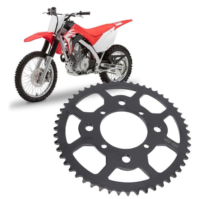 53T 420 Rear Sprocket, Optimal Performance Rear Chain Sprocket Efficient Gear Ratio Heavy Duty for 50 To 160ml Bikes