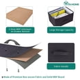 thumbnail image 5 of Dextrus 4 Drawer Fabric Dresser Storage Unit Shelf Metal Frame, Brown, 5 of 11