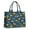 DarkBlue Colorful Dinosaurs, variant on Large Capacity Tote Bag,DarkBlue Cartoon Dinosaurs Yellow Triangles Pattern Handbag Fashion Luxury Tote Bag,15.7"x13"x 5.1" Inches,Laptop Compatible
