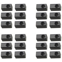 24 Pieces Guitar Tremolo Bridge Saddle Clamp Pressure Lock String Insert Metal Block for Electric Guitar Parts