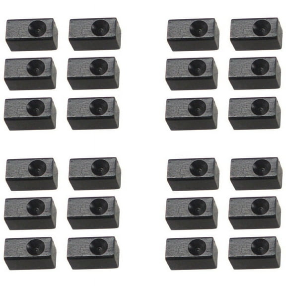 24 Pieces Guitar Tremolo Bridge Saddle Clamp Pressure Lock String Insert Metal Block for Electric Guitar Parts