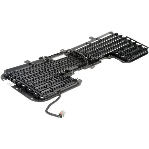Radiator Grille Shutter and Motor Assembly - Black - Compatible with 2017 - 2018 Chevy Silverado 1500
