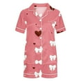 thumbnail image 5 of Vetsdori Valentines Pajama Sets for Women Soft Nightwear Sleepwear 2 Pieces Valentines Day , Gifts for Girlfriend Home Womens Pajamas Spring, 5 of 5