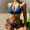 Blue, variant on Babysbule Women's Bikini Sets Swimsuit Summer Solid Color Swimwear Two-piece Slim Lace Up Swimsuit Bikini Straped Bathing Suit