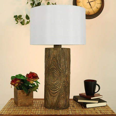 Sunnydaze Indoor Outdoor Weather Resistant Table Lamp Nature Sunnydaze Indoor Outdoor Weather Resistant Table Lamp Nature Inspired Log Polyresin