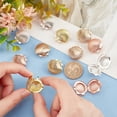 thumbnail image 3 of 12pcs Shell Locket Charms 3 Colors Photo Frame Charm Memorial Collection Charm Brass Locket Charms Pendants for DIY Summer DIY Necklace Jewelry Bracelet Jewelry Keychain Making, 3 of 5
