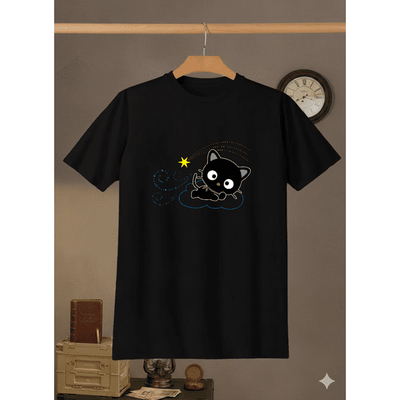 Chococat Shooting Star Cute Anime Cartoon Character Art Unisex T- V41314 up to size 5XL