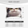 thumbnail image 4 of Naloa Cute Cartoon Kitten Pillowcase, Throw Pillowcase, Wrinkle-Free, Stain-Resistant with Hidden Zipper for Bedroom Sofa-16"x24", 4 of 6