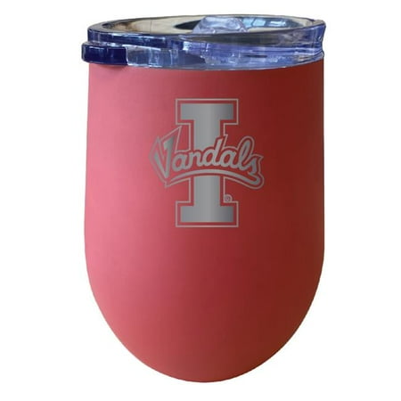 

R & R Imports ITWE-C-IDA20C Idaho Vandals 12 oz Insulated Wine Stainless Steel Tumbler Coral