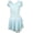 Light Blue, variant on Girls Breathable Leotard Ballet Dance Dress with Round Sequins Sparkled Ruffle Sleeves