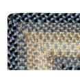 thumbnail image 5 of Better Trends Oval Braided Rug 42"x 46" 100% Wool Mat for Indoor Use, Area Rug for Bedroom Woodbridge Collection - (Gray), 5 of 9