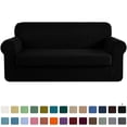 thumbnail image 1 of CHUN YI Stretch 2-Piece Checks Sofa Cover with Cushion Cover Slipcover, 1 of 6