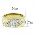 thumbnail image 2 of Anillo Color Oro Para Hombres de Acero Inoxidable Formal Italiano, 2 of 4