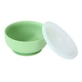 thumbnail image 2 of Parent's Choice 5" Round Silicone Bowl with Lid and Suction Cup Sage Green, 2 of 9