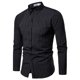 thumbnail image 2 of Camisa De Hombre Simple, Manga Larga, Ropa De Hombre Delgado, Blusa De Negocios Con Solapa A Rayas Likrtyny Caballero, 2 of 3
