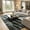 Black 2, variant on Jamfeel Fluffy Plush Area Rugs Soft Cozy Print Fuzzy Rugs Floor Carpet for Bedroom Living Room, 4'x6', Khaki
