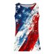 thumbnail image 5 of Tanques para Hombre para el Verano Solto Chaleco Impresión Deportivo Cuello Redondo, Casual, 5 of 7