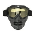 thumbnail image 2 of Skull Motorcycle Helmet Goggles Dirt Bike Motorcycle Goggles for Motocross ATVOffroad Riding Racing Men Women, 2 of 7